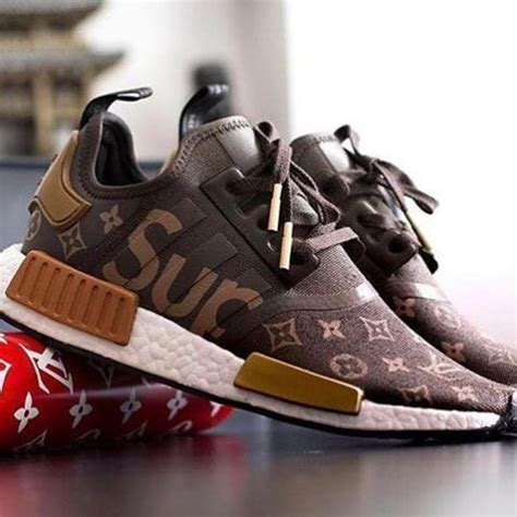 supreme x lv x adidas nmds|supreme louis vuitton shoes.